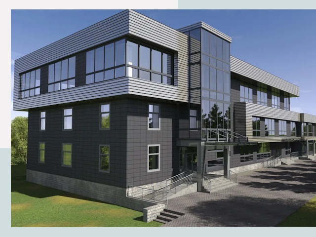 Административные здания в Южно-Сахалинске