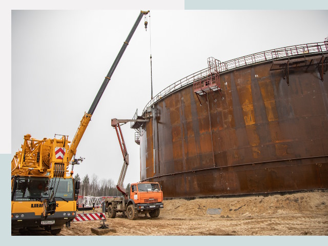 Монтаж резервуаров в Южно-Сахалинске от 620 руб. за м³