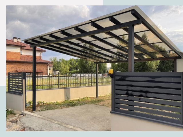 Металлические навесы в Южно-Сахалинск от 620 руб. за м²