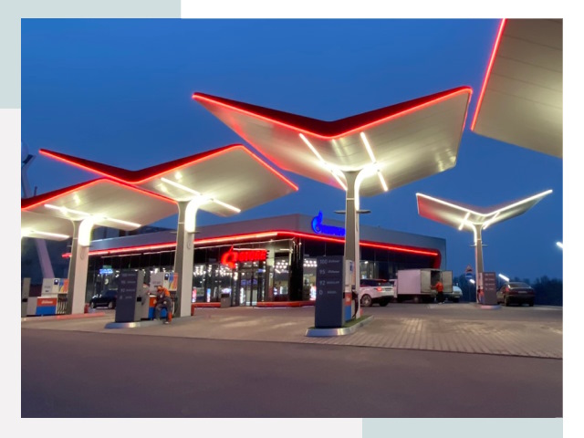 Навесы для АЗС в Южно-Сахалинске