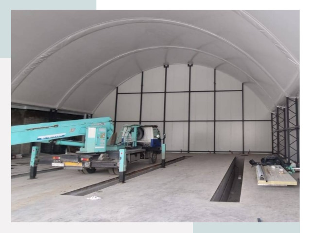 Внутреннее оснащение ангаров в Южно-Сахалинске